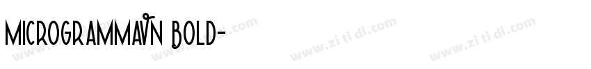 MicrogrammaVN Bold字体转换